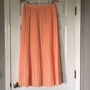 J Crew Long Pleated Skirt